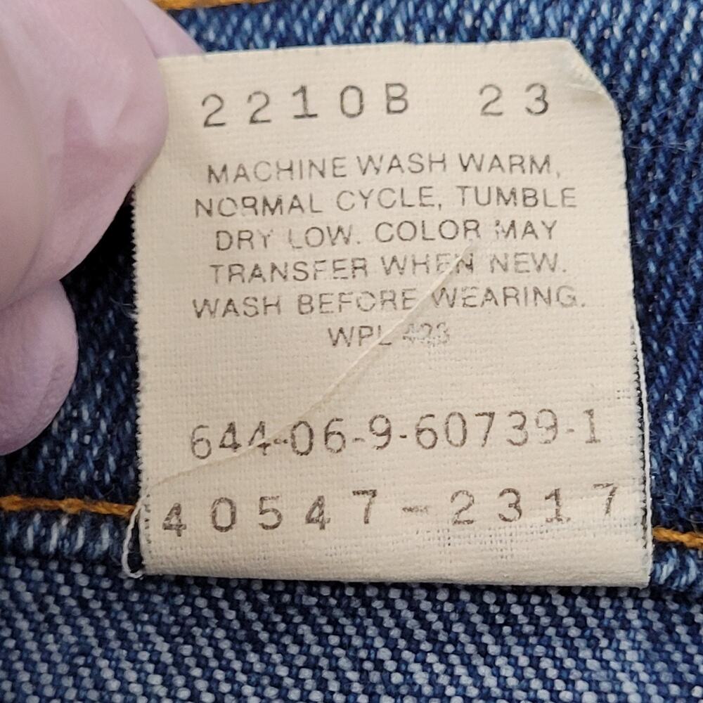 Vintage LEVIS 547 Jeans 34x25 Faded Whiskered Blue-Tab - Picture 4 of 16